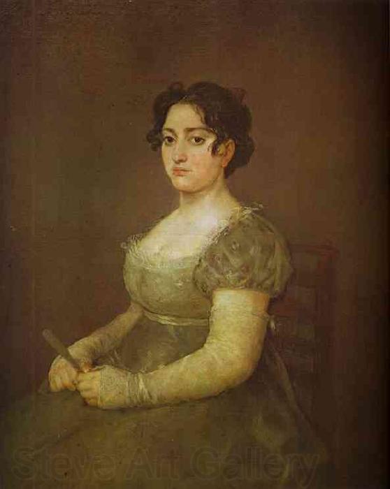 Francisco Jose de Goya Woman with a Fan Norge oil painting art